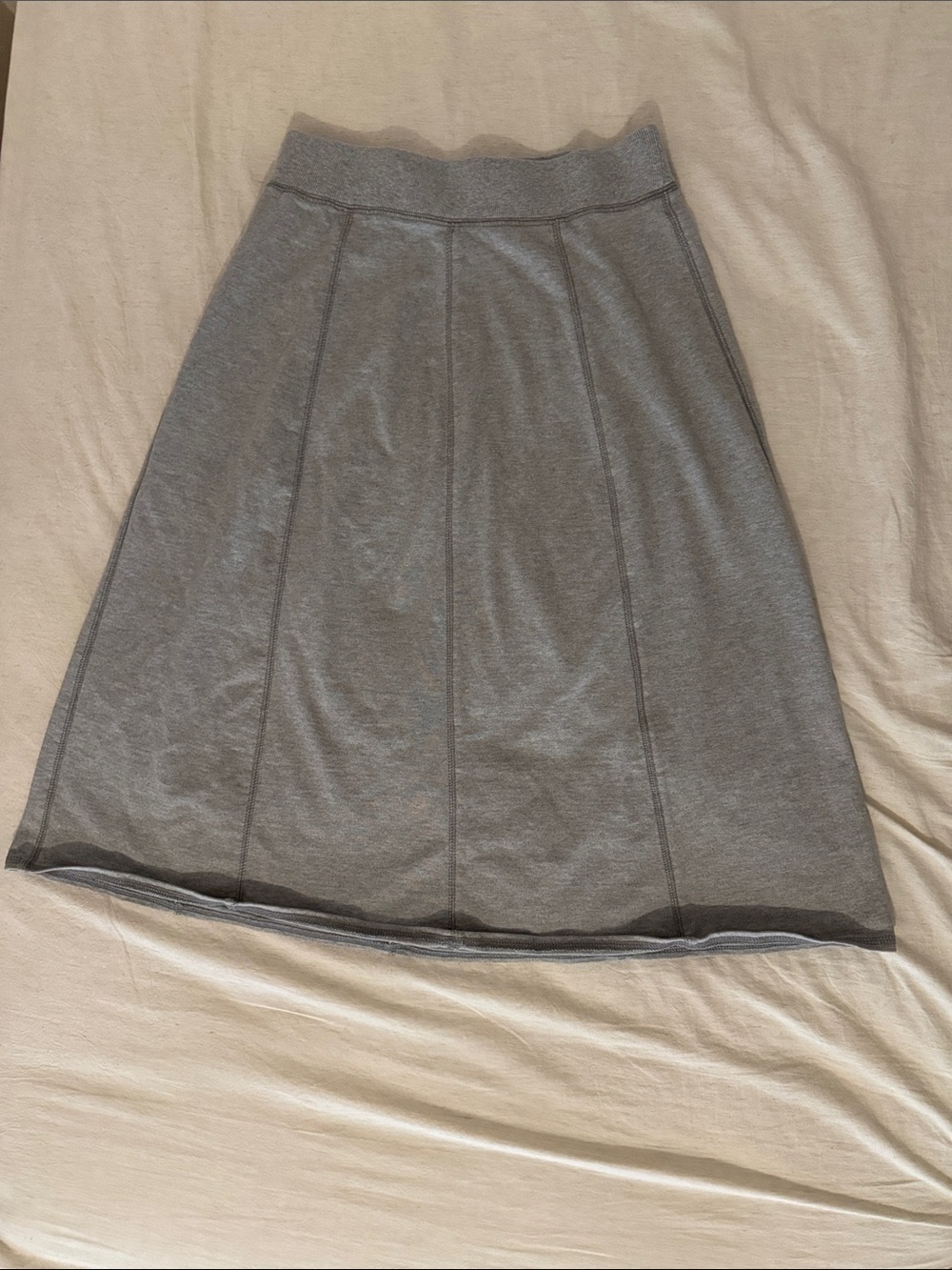 Vintage cotton ginny organic cotton grey midi skirt